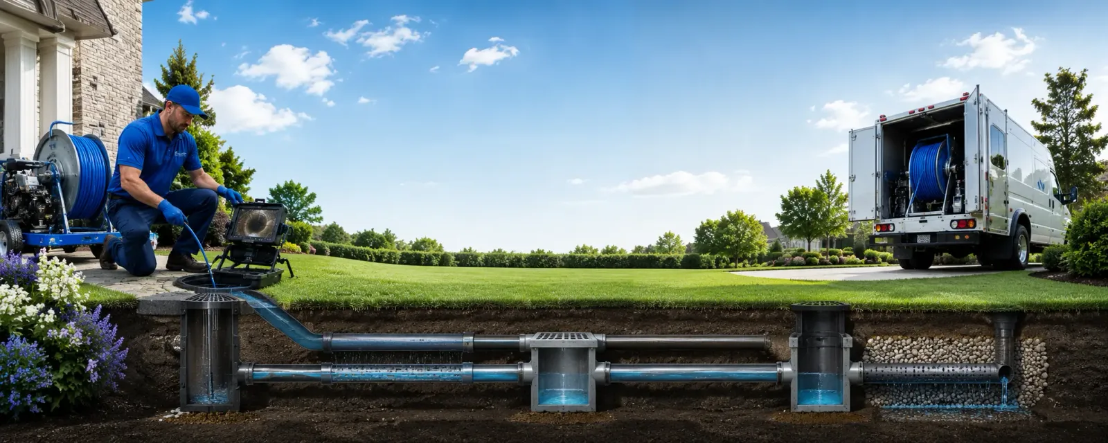 Outdoor drain cleaning information for Brandamore, PA